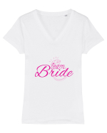 Team Bride  Tricou mânecă scurtă guler V Damă Evoker