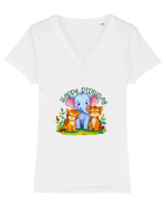 Happy Birthday  Tricou mânecă scurtă guler V Damă Evoker