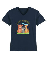 Happy Birthday  Tricou mânecă scurtă guler V Bărbat Presenter