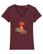 Dinorific  Tricou mânecă scurtă guler V Damă Evoker
