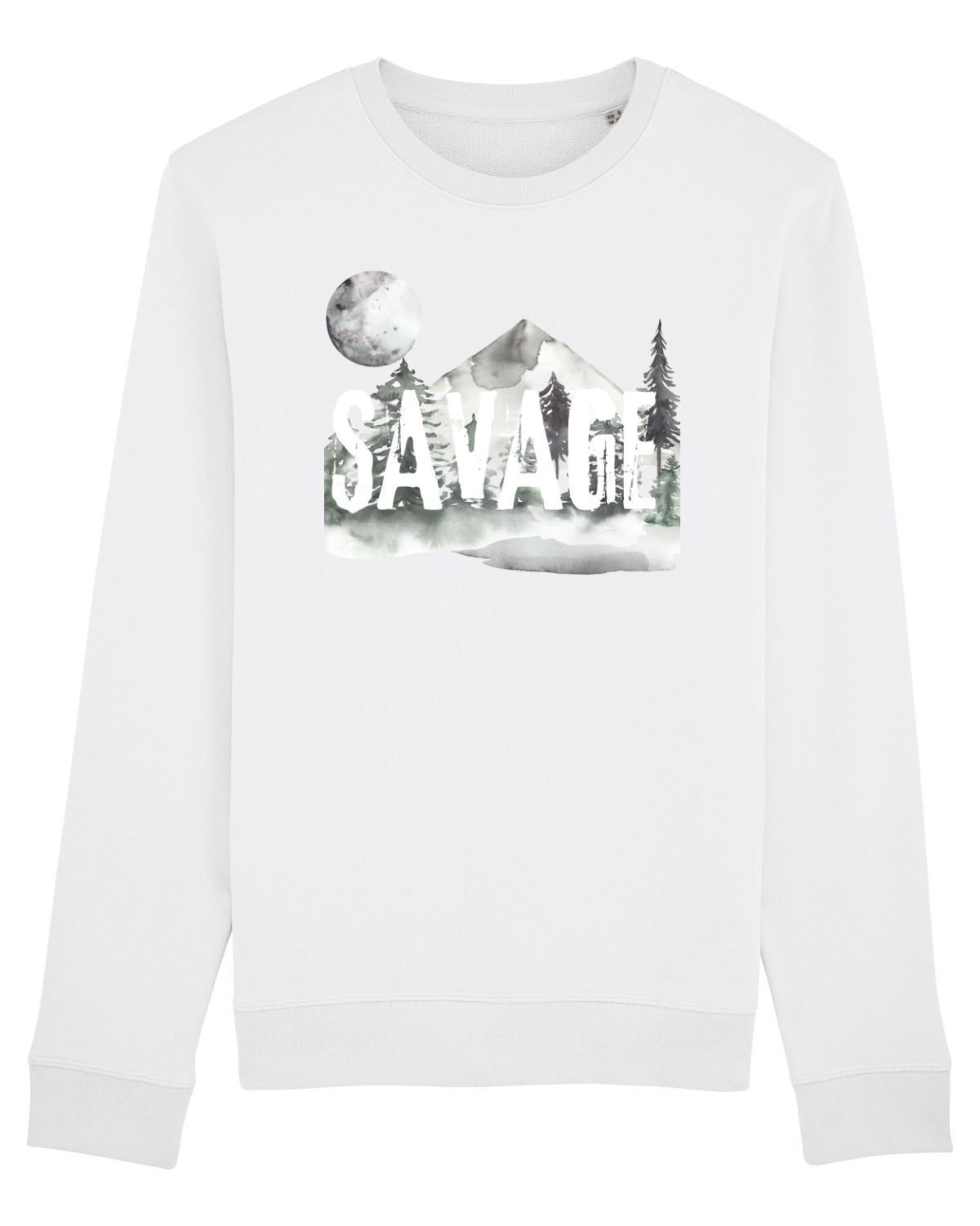 Bluză mânecă lungă Unisex Rise White
