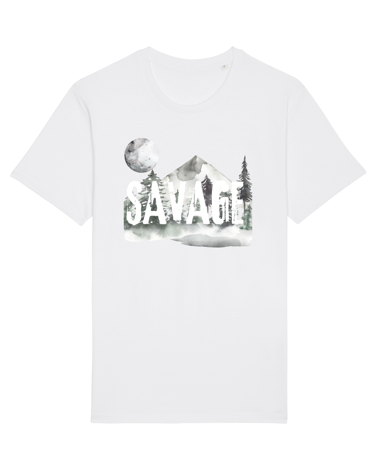 Tricou mânecă scurtă Unisex Rocker White