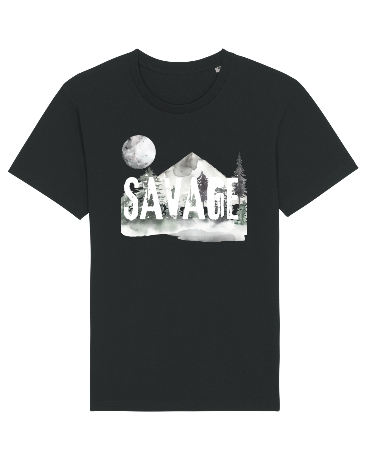 Tricou mânecă scurtă Unisex Rocker Black