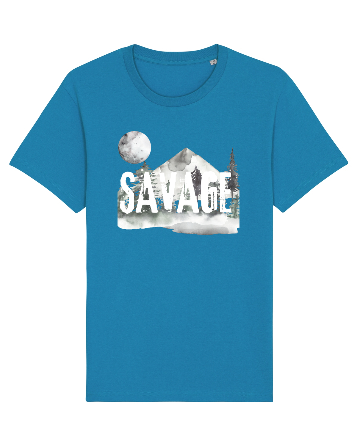 Tricou mânecă scurtă Unisex Rocker Azur