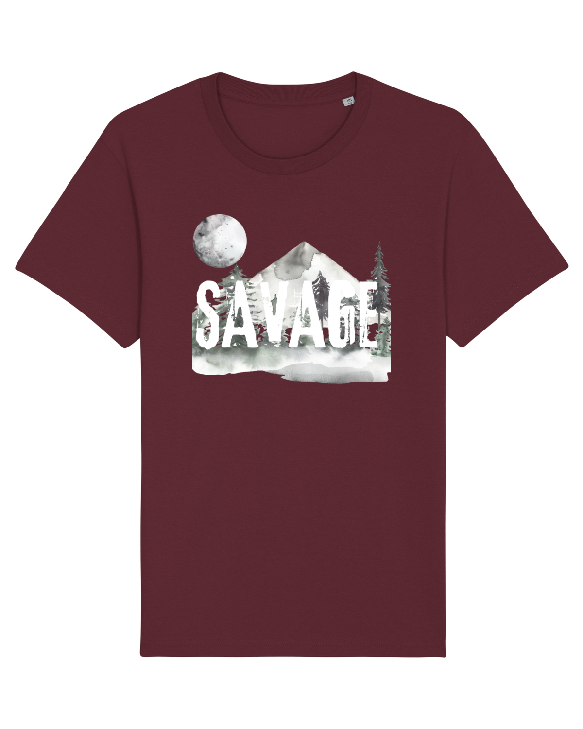 Tricou mânecă scurtă Unisex Rocker Burgundy