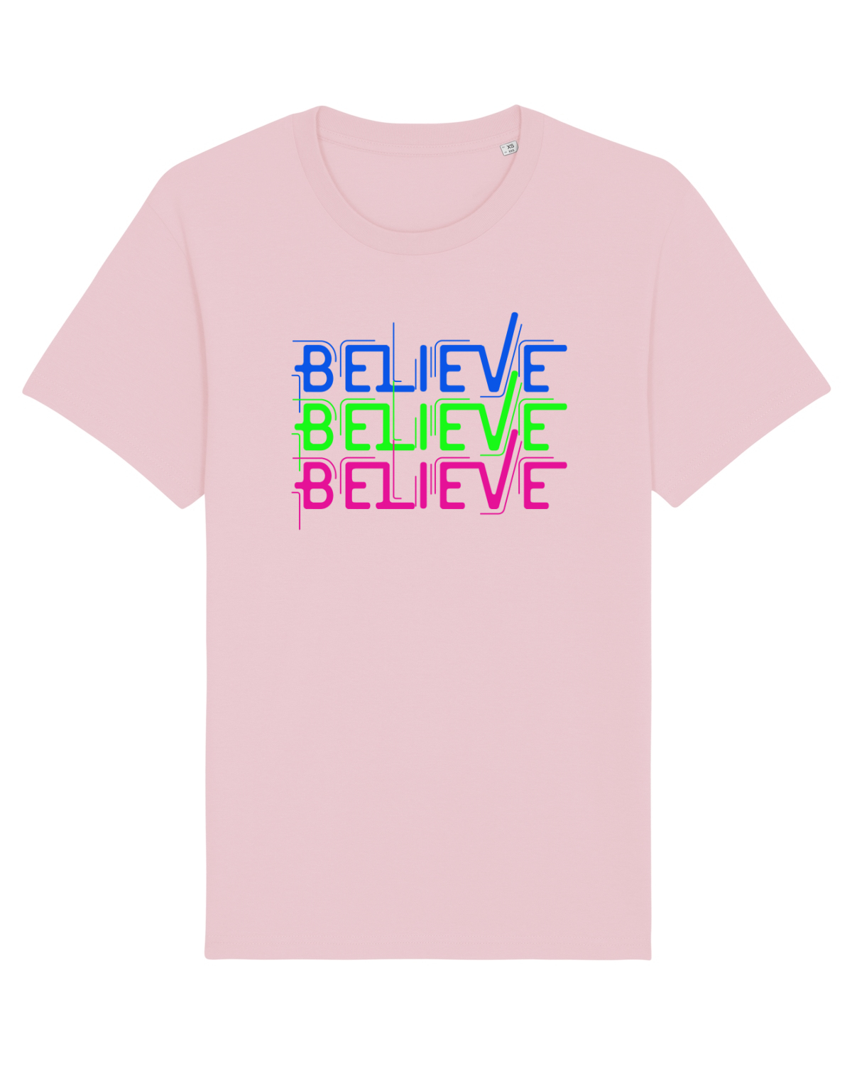 Tricou mânecă scurtă Unisex Rocker Cotton Pink