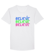 Belive  Tricou mânecă scurtă guler larg Bărbat Skater
