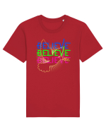 Belive  Tricou mânecă scurtă Unisex Rocker