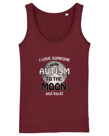 Autism Moon Burgundy