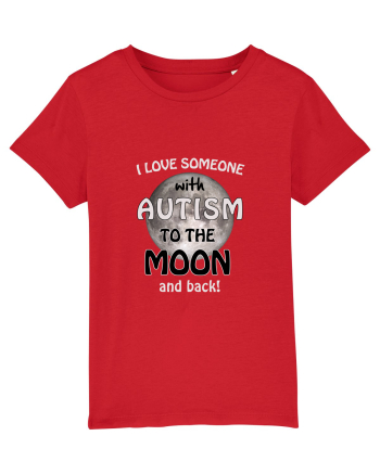 Autism Moon Red