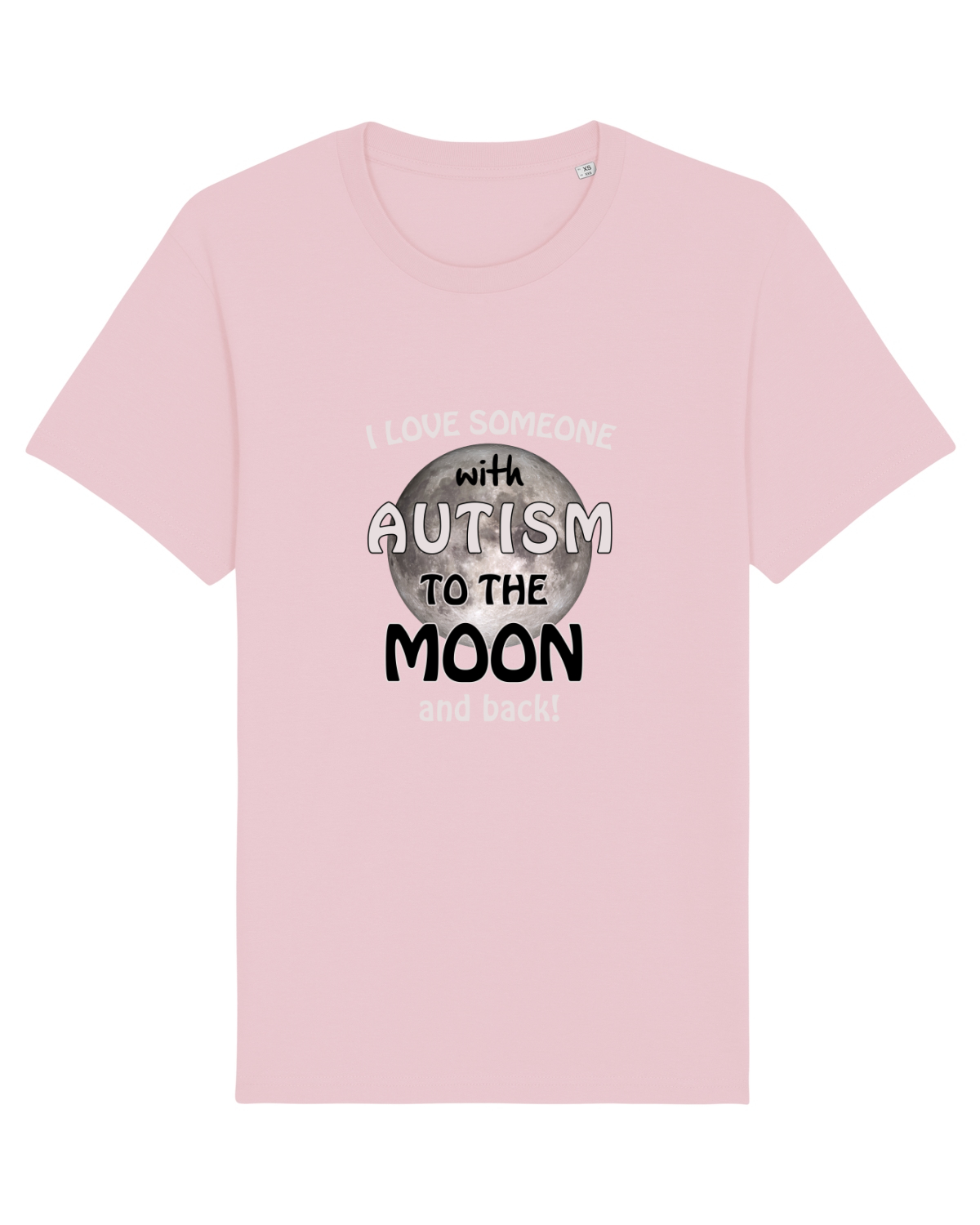 Tricou mânecă scurtă Unisex Rocker Cotton Pink