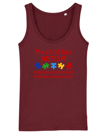 Autism Parent Burgundy