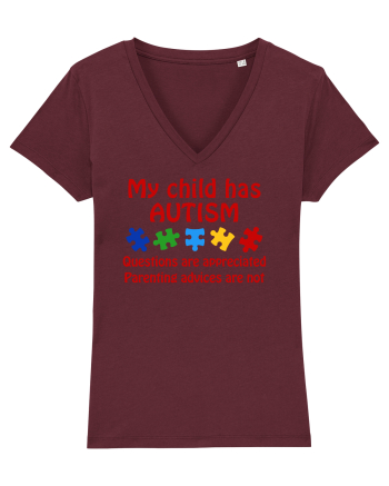 Autism Parent Burgundy