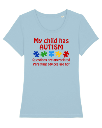 Autism Parent Sky Blue