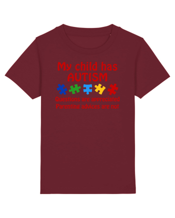 Autism Parent Burgundy