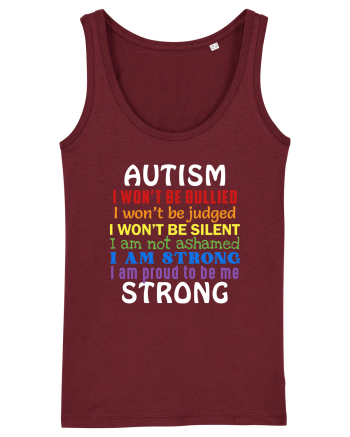 Autism Strong Burgundy