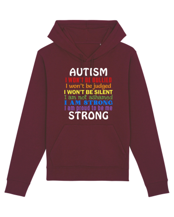 Autism Strong Burgundy