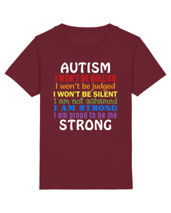 Autism Strong Burgundy