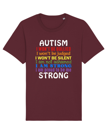 Autism Strong Burgundy