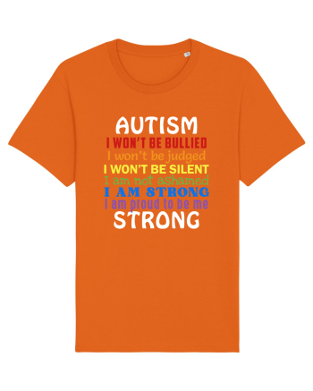 Autism Strong Bright Orange