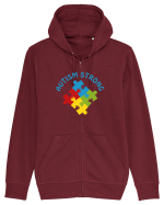 Autism Strong Hanorac cu fermoar Unisex Connector