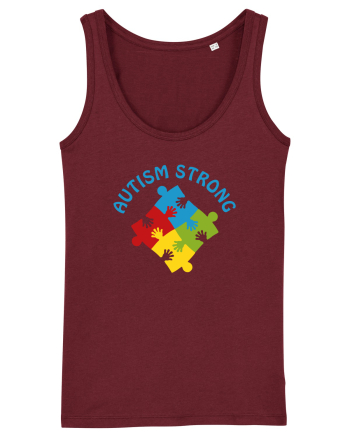 Autism Strong Burgundy