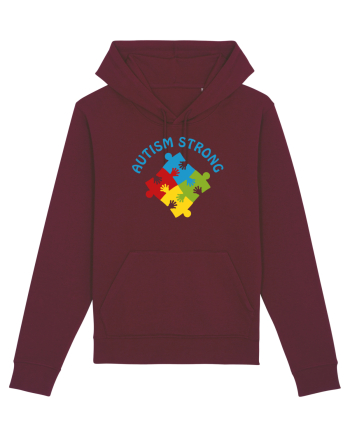 Autism Strong Burgundy