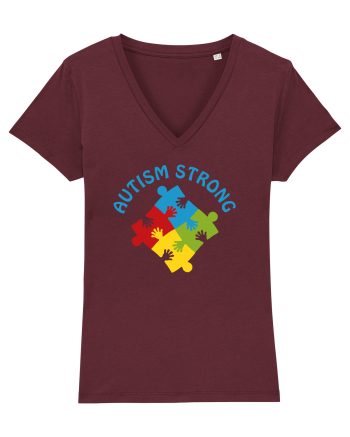 Autism Strong Burgundy