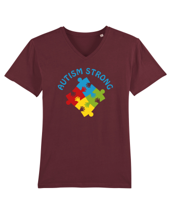 Autism Strong Burgundy