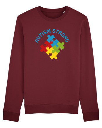 Autism Strong Burgundy