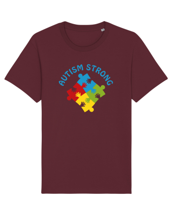 Autism Strong Burgundy