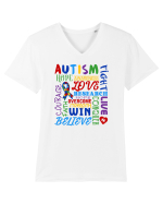 Autism Tricou mânecă scurtă guler V Bărbat Presenter