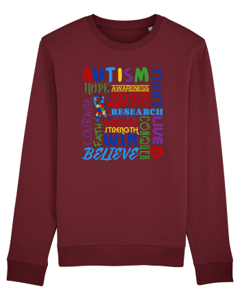 Autism Burgundy