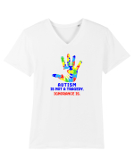 Autism is not a tragedy Tricou mânecă scurtă guler V Bărbat Presenter