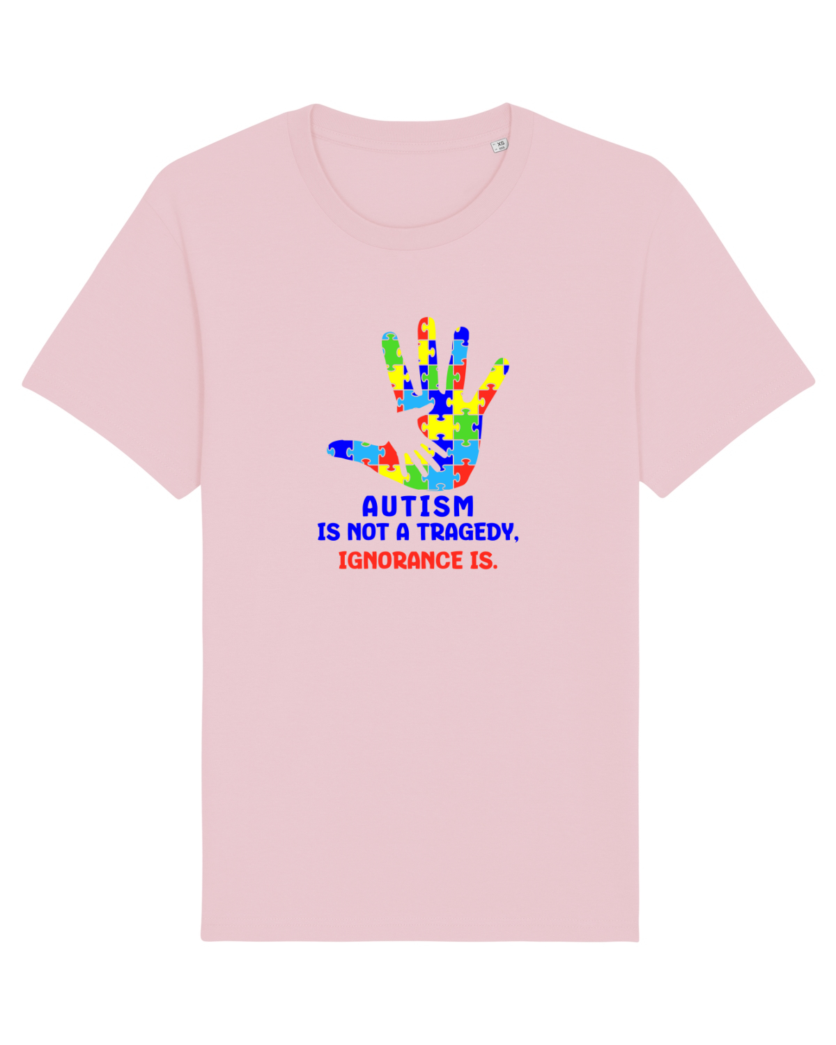 Tricou mânecă scurtă Unisex Rocker Cotton Pink