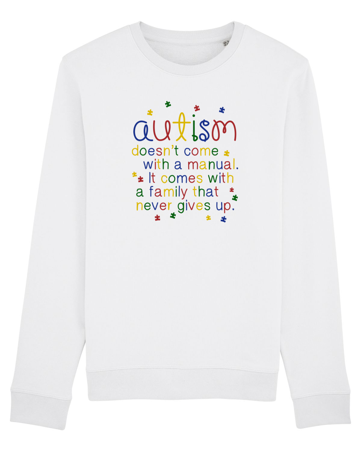 Bluză mânecă lungă Unisex Rise White
