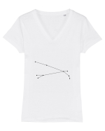 Zodia şi constelaţia Berbecului Tricou mânecă scurtă guler V Damă Evoker