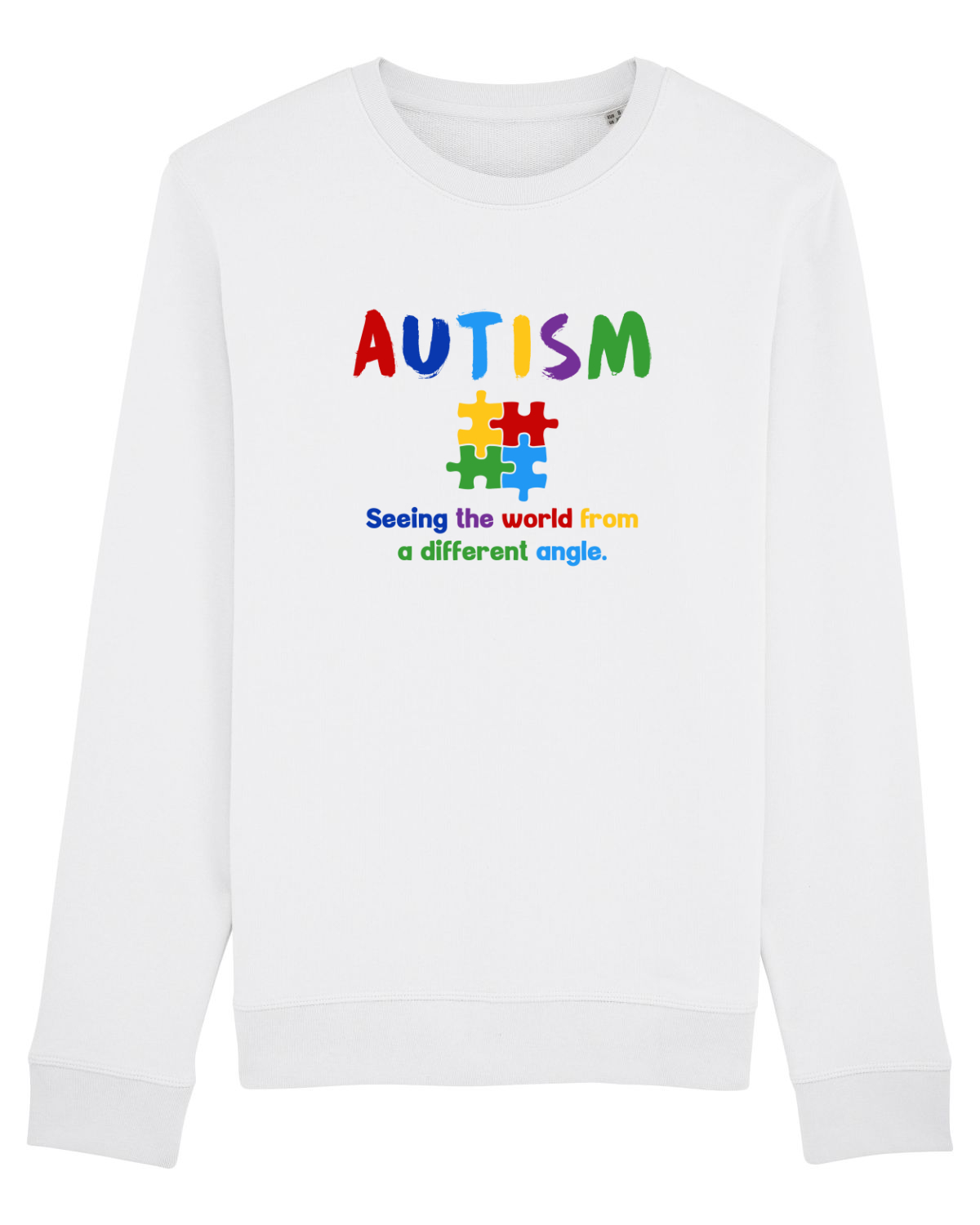 Bluză mânecă lungă Unisex Rise White