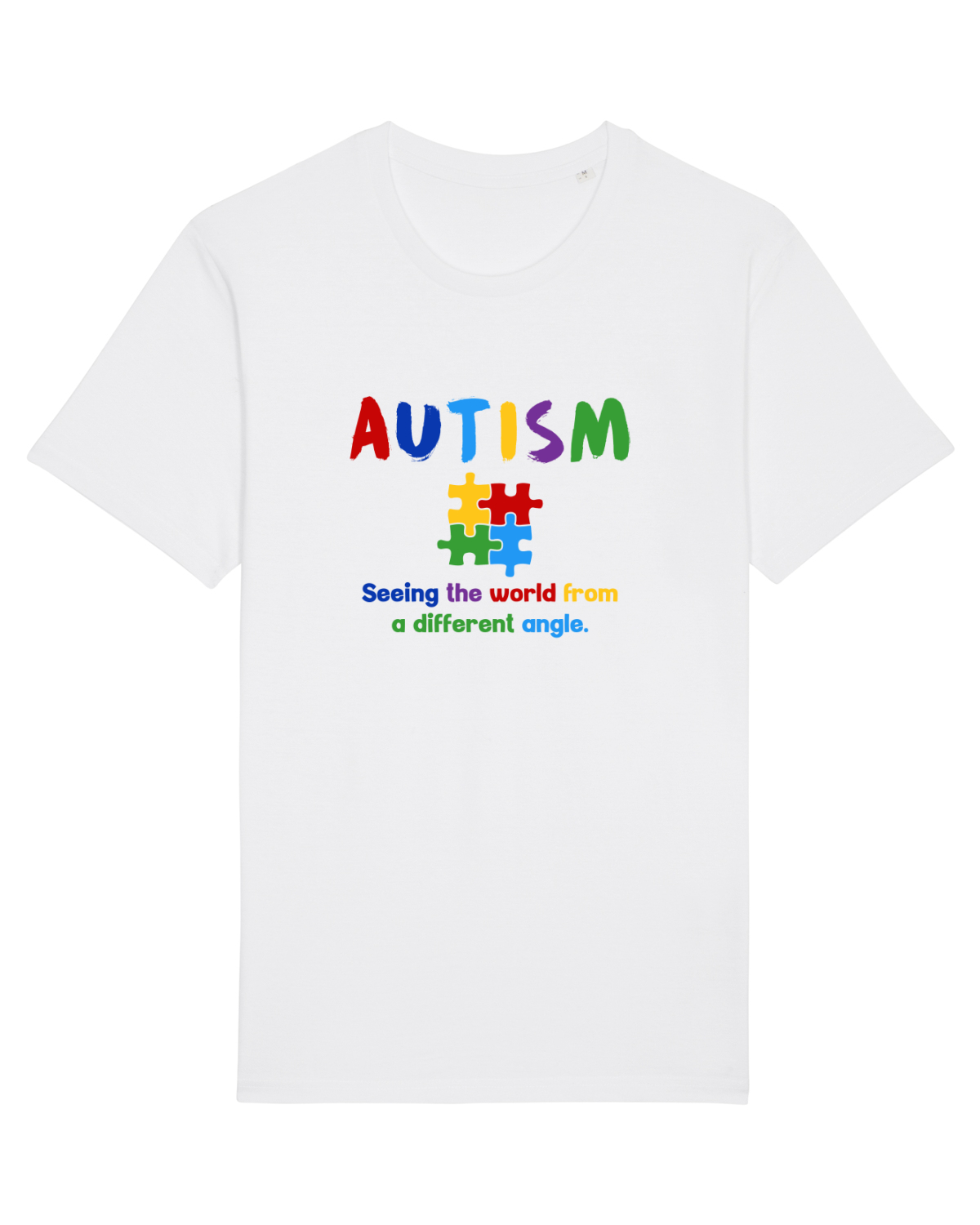 Tricou mânecă scurtă Unisex Rocker White