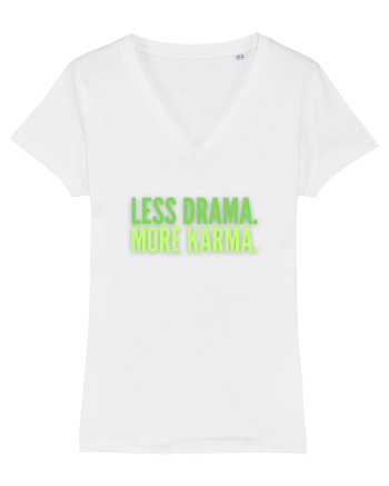 Lees Drama.More Karma. White