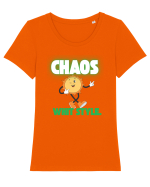 Chaos whit style Tricou mânecă scurtă guler larg fitted Damă Expresser