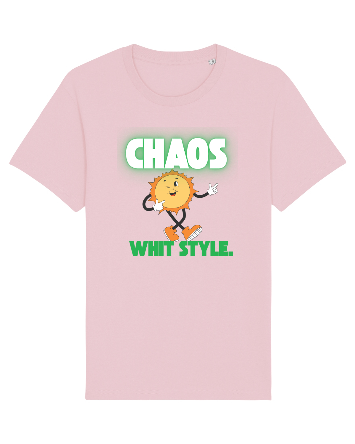 Tricou mânecă scurtă Unisex Rocker Cotton Pink