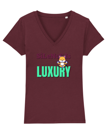 Silence is Luxury Burgundy