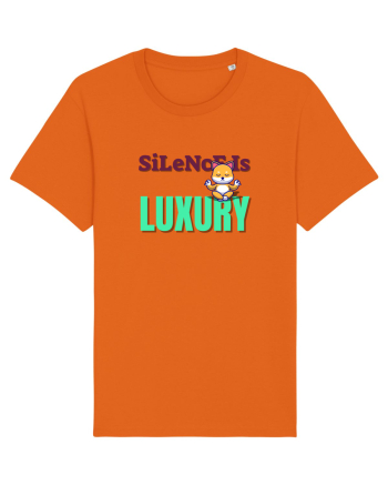 Silence is Luxury Bright Orange