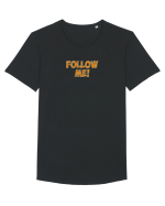 Follow me! Tricou mânecă scurtă guler larg Bărbat Skater