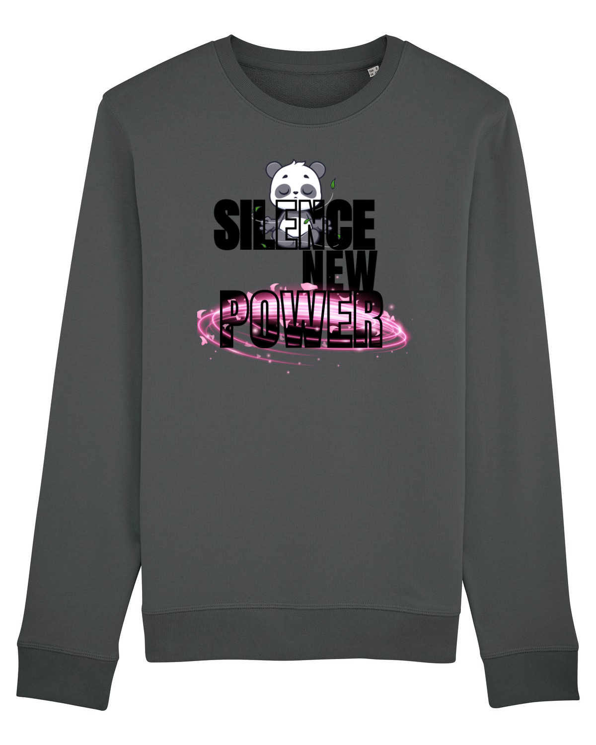 Bluză mânecă lungă Unisex Rise Anthracite