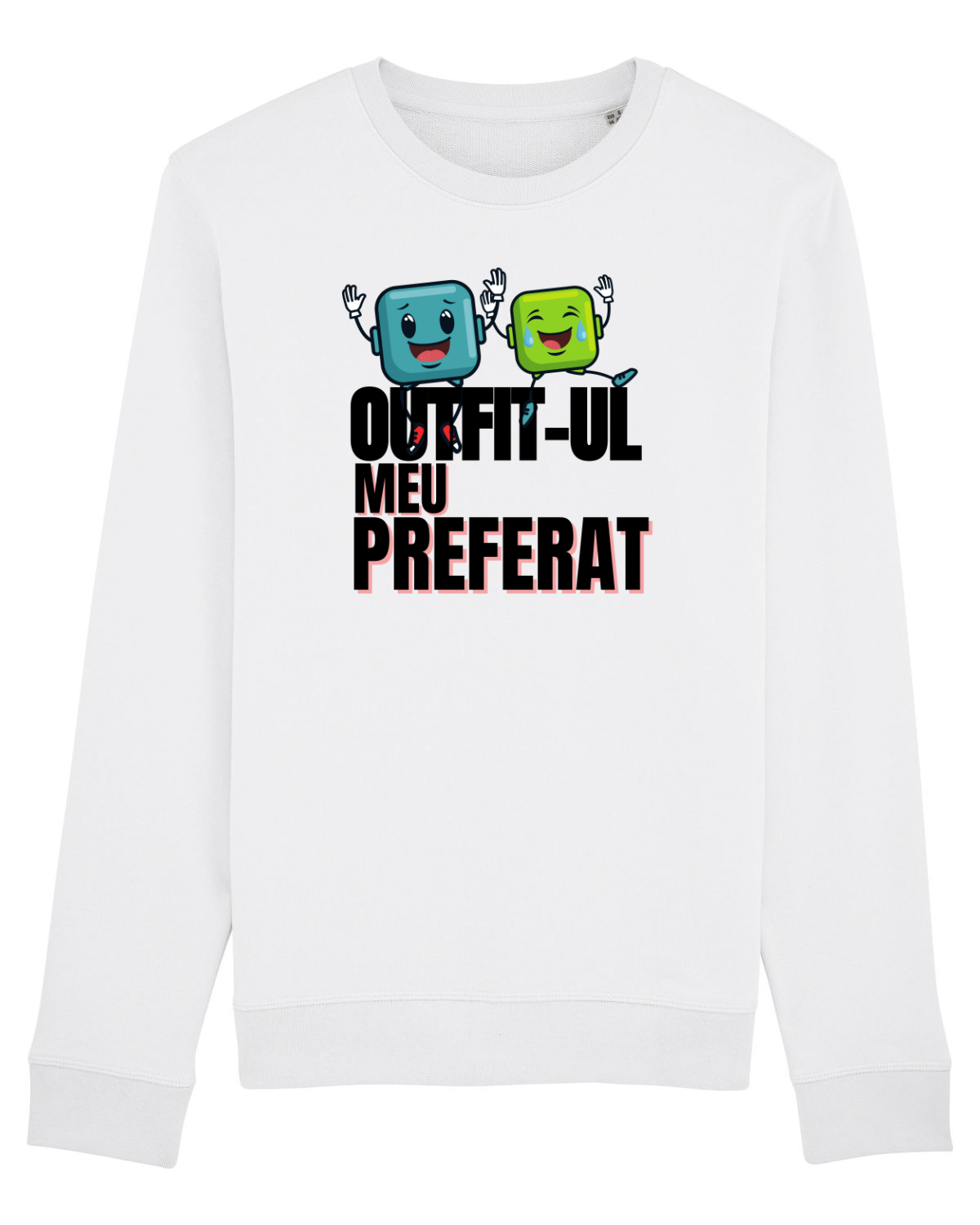 Bluză mânecă lungă Unisex Rise White