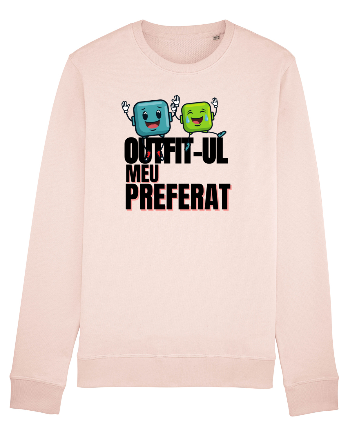 Bluză mânecă lungă Unisex Rise Candy Pink