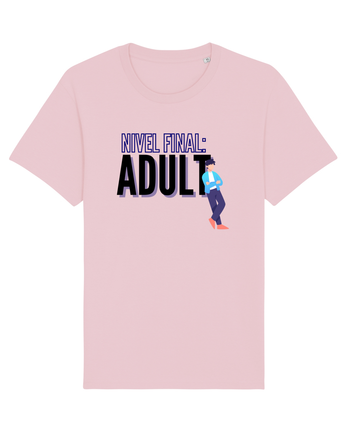 Tricou mânecă scurtă Unisex Rocker Cotton Pink