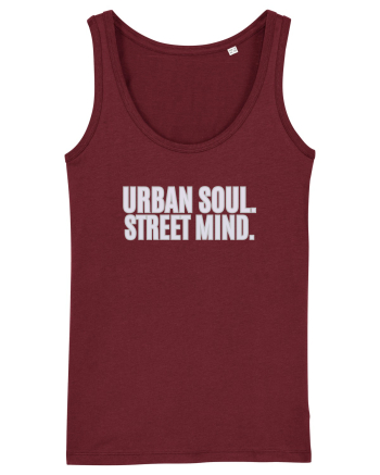 Urban soul. Street minde. Burgundy